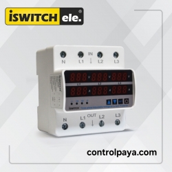 محافظ ولتاژ جریان سه فاز 63 آمپر iswitch